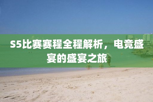 S5比賽賽程全程解析，電競盛宴的盛宴之旅