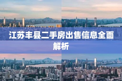 江蘇豐縣二手房出售信息全面解析
