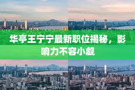 華亭王寧寧最新職位揭秘，影響力不容小覷