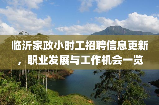 臨沂家政小時(shí)工招聘信息更新，職業(yè)發(fā)展與工作機(jī)會(huì)一覽