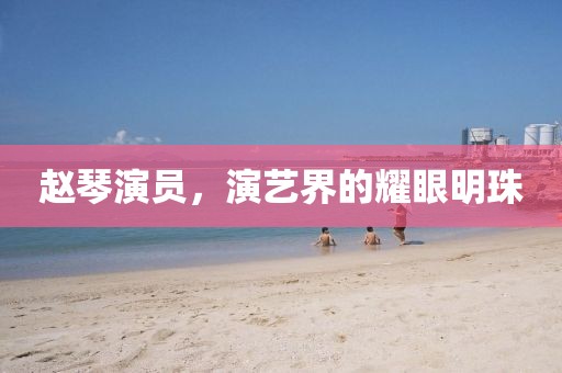 趙琴演員，演藝界的耀眼明珠