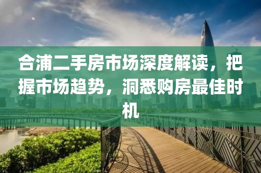 合浦二手房市場深度解讀，把握市場趨勢，洞悉購房最佳時機(jī)