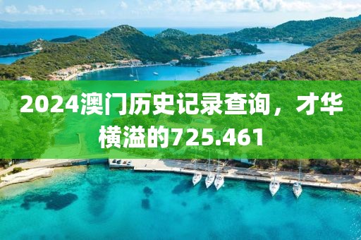 2024澳門歷史記錄查詢，才華橫溢的725.461