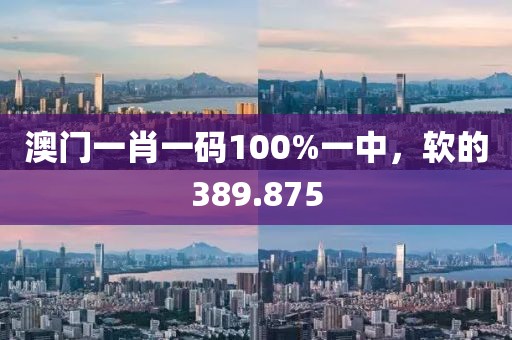 澳門一肖一碼100%一中，軟的389.875