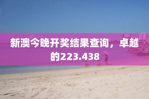 新澳今晚開獎結(jié)果查詢，卓越的223.438