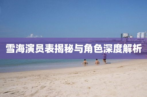 雪海演員表揭秘與角色深度解析