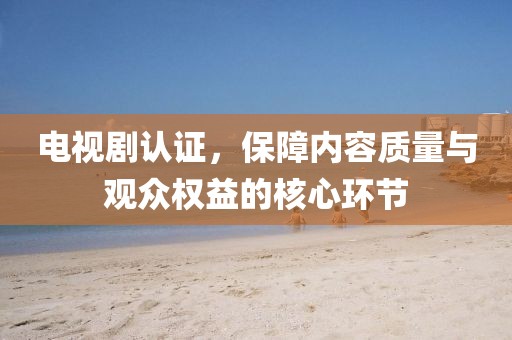 電視劇認(rèn)證，保障內(nèi)容質(zhì)量與觀眾權(quán)益的核心環(huán)節(jié)