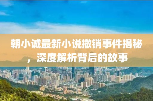 朝小誠最新小說撤銷事件揭秘，深度解析背后的故事